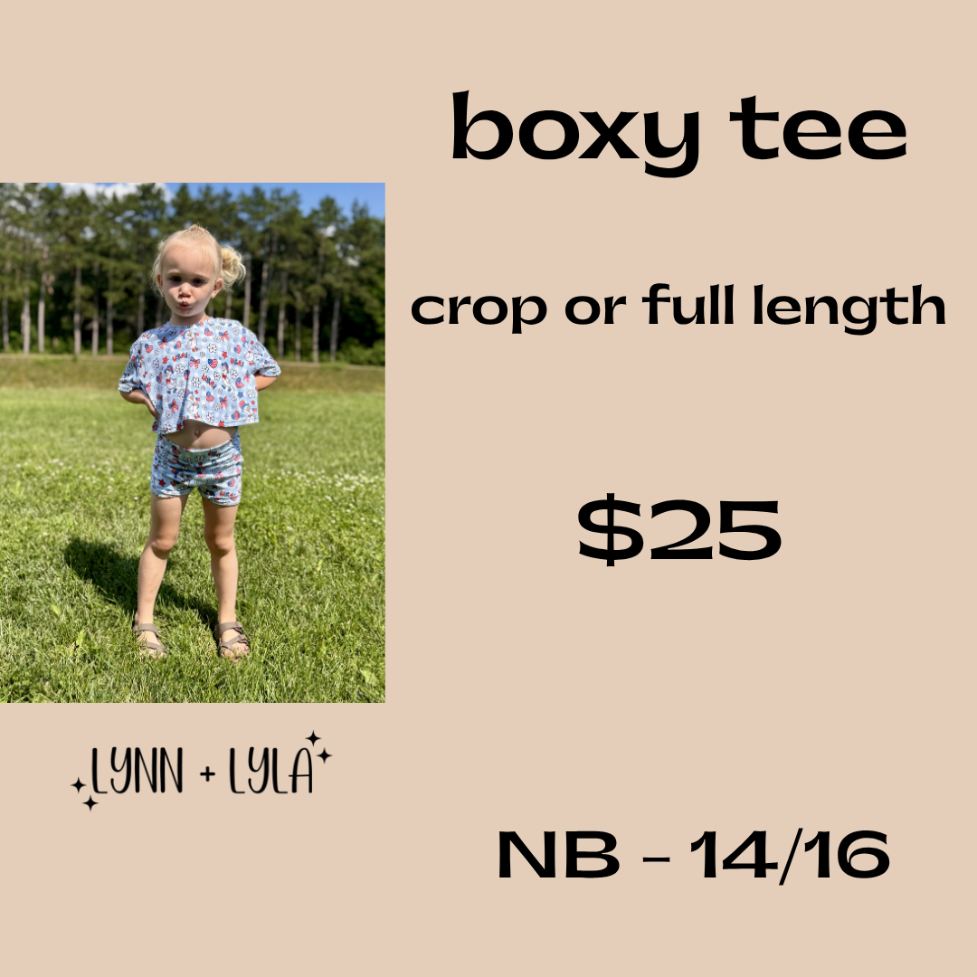 Boxy Tee/Crop