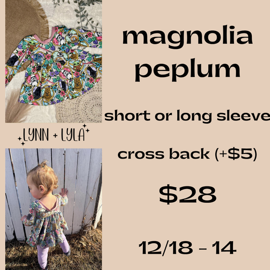 Magnolia Peplum